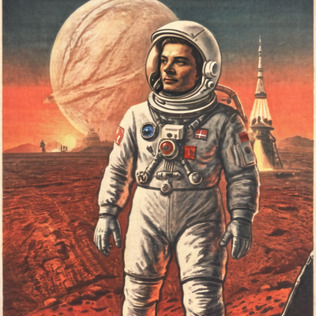 Astronaut on mars